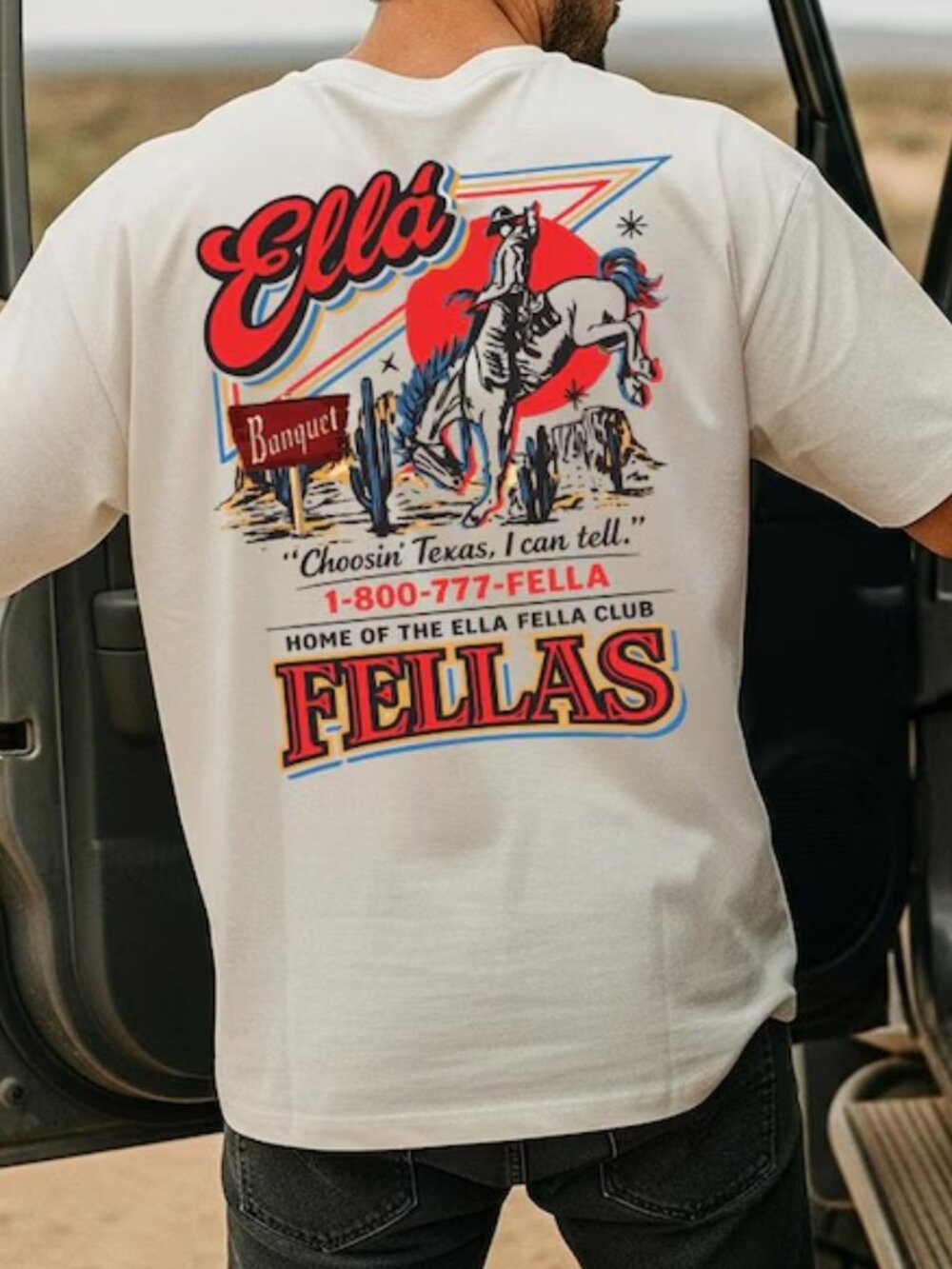 Ella Fellas Shirt, Western Whiskey Graphic T-Shirt